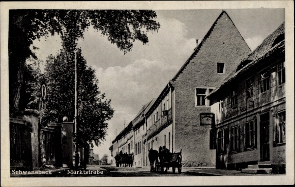 Postcard Schwanebeck in the Vorharz, Markstraße