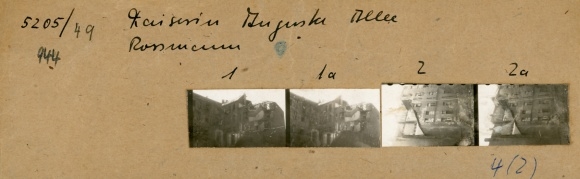 Kontaktabzug Fotos Berlin Charlottenburg, Kaiserin Augusta Allee, Rossmann, Kriegszerstörung