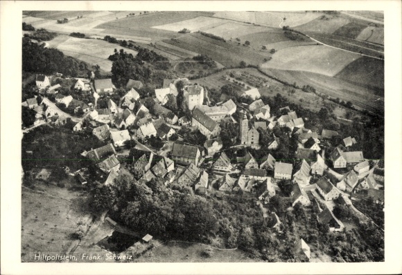 Ak Hilpoltstein in Mittelfranken, Fliegeraufnahme