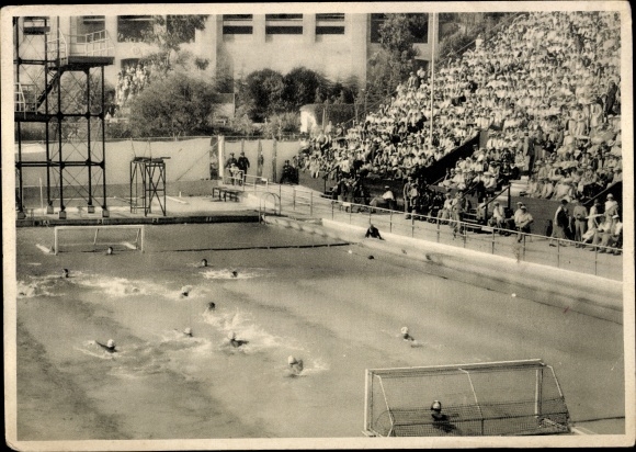 Collection picture Olympia 1932, water polo game USA Germany