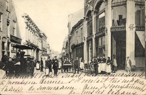 Ansichtkaart Tilburg Noord-Brabant Nederland, Heuvelstraat