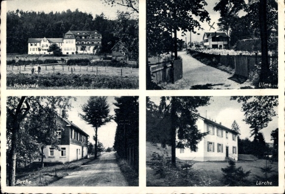 Postcard Au Windeck an der Sieg, Bible and Recreation Home Hohegrete GmbH, elm, larch, beech