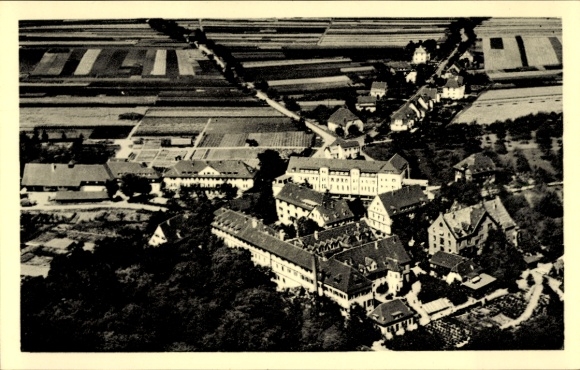 Postcard Stetten Kernen im Remstal Württemberg, aerial photograph