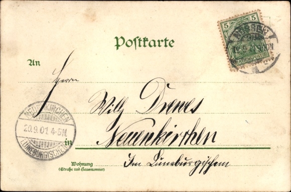 litho Berlijn, Nationaal Monument, Kaiser Wilhelm I.