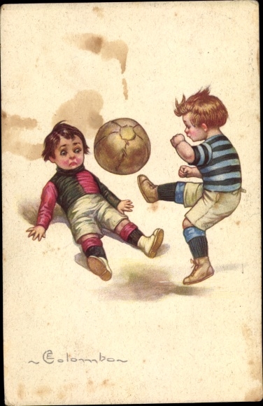 Artist PC Colombo, E., children playing football