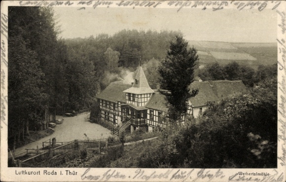 Ak Roda Stadtroda in Thüringen, Weihertalmühle
