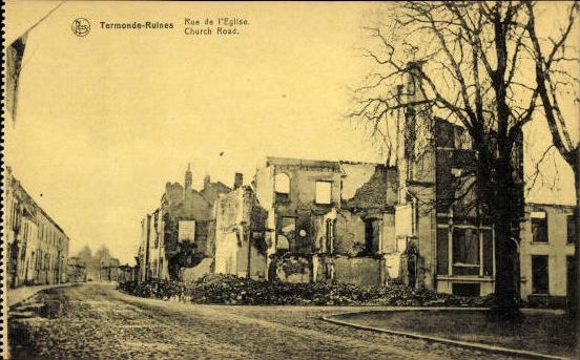25 alte Ak Dendermonde Termonde Ostflandern, Ruine von Termonde, diverse Ansichten