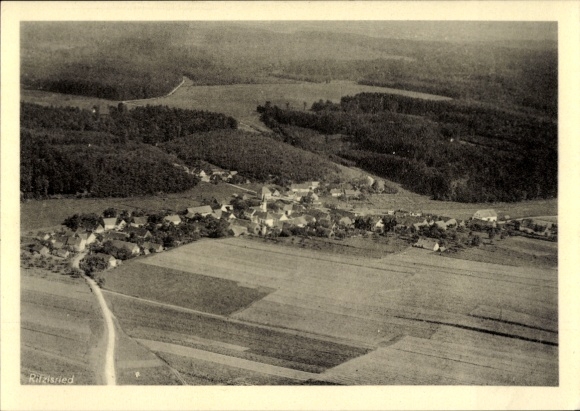 Ak Ritzisried Buch Schwaben, Fliegeraufnahme