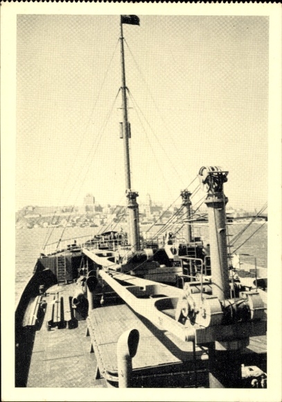 Ak Quebec, uitzicht vanaf het snelle vrachtschip Johannes Molkenbuhr, rederij Hugo Stinnes