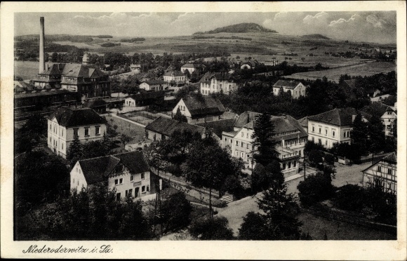 Ansichtkaart Niederoderwitz Oderwitz in Saksen, uitzicht op de Spitsberg