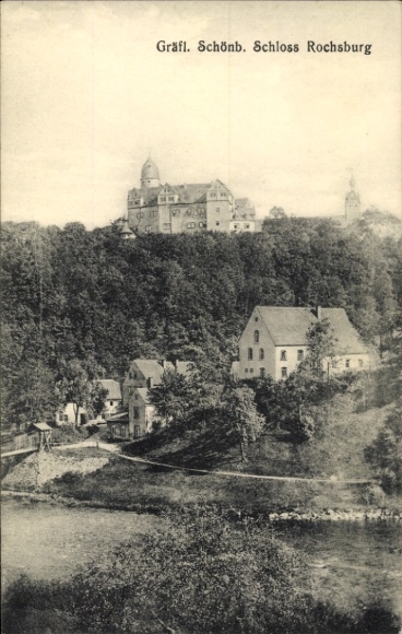 Postcard Rochsburg Lunzenau in Saxony, Rochsburg Castle