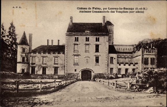 Ak Lorrez-le-Bocage Seine et Marne, Château de Paley