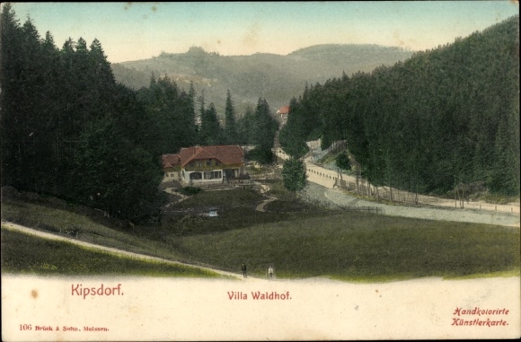Ak Kipsdorf Altenberg im Erzgebirge, Villa Waldhof