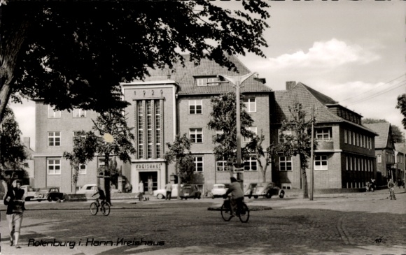 Postcard Rotenburg in Hannover Rotenburg an der Wümme, Kreishaus
