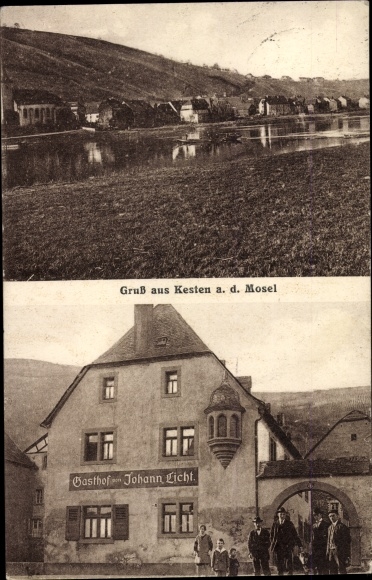Ak Kesten an der Mosel, Gasthof von Johann Licht