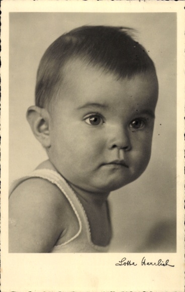 Ak Herrlich, Lotte, Kinderhoofden