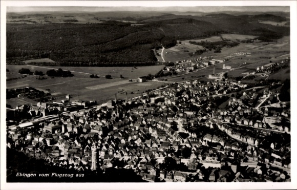 Ak Ebingen Albstadt in Württemberg, Fliegeraufnahme
