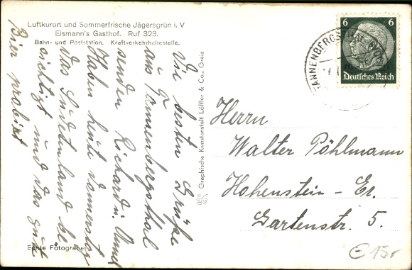 PC Jägersgrün Muldenhammer in the Vogtland, Eismann&#39;s Gasthof, total view