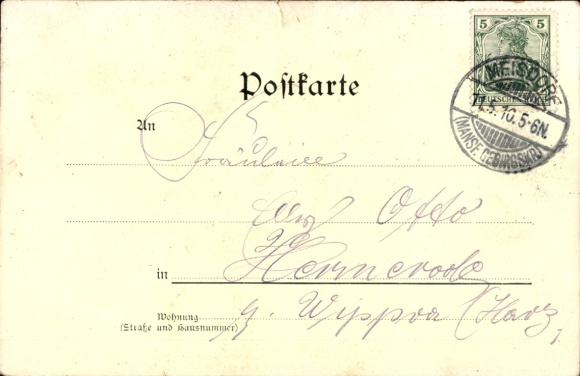 KP artysty Bahndorf, Heribert, Meisdorf Falkenstein Harz, domek ogrodowy, zamek Falkenstein