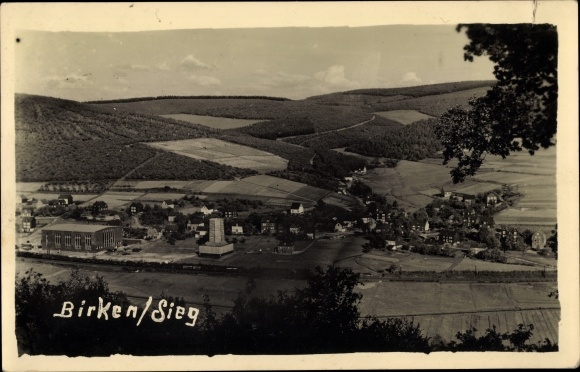 Photo Postcard Birken Honigsessen in Rhineland-Palatinate, total view of the village and its surroundings