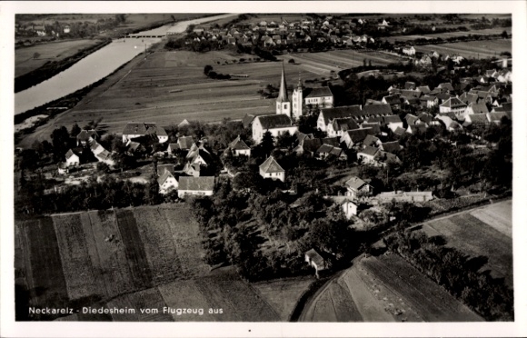 KP Neckarelz Diedesheim Mosbach am Odenwald, zdjęcie lotnicze