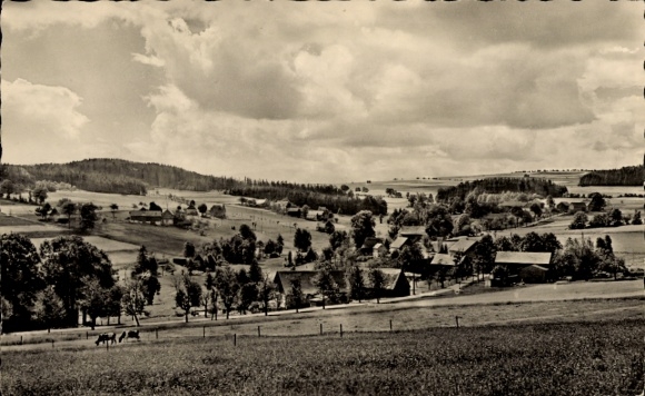 Postcard Dorfchemnitz near Sayda Central Saxony, Panorama, Wolfgrund