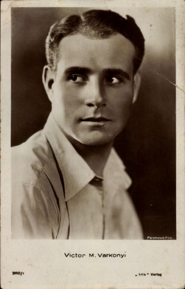 Postcard Actor Victor M. Varkonyi, portrait