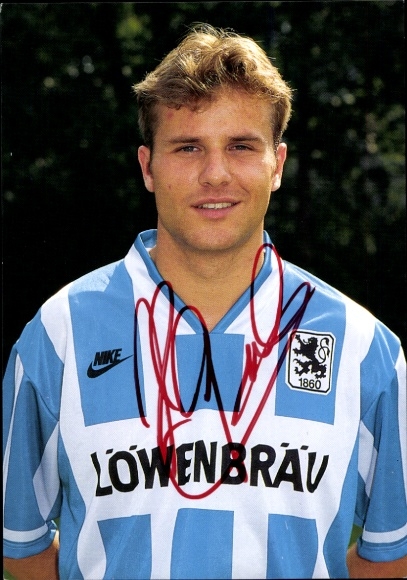 Autogrammkarte Fußballer Holger Greilich, TSV 1860 München, Autogramm