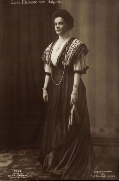 Postcard Tsarina Eleonore of Bulgaria, portrait, wife of Tsar Ferdinand I, Princess Reuss of Köstritz