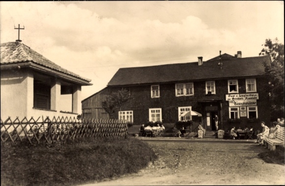 Postcard Hinterrod Eisfeld in Thuringia, HOG To the beautiful view