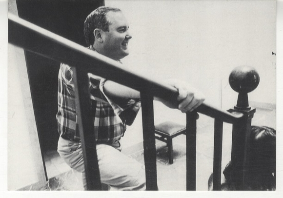 AK Fotopostkarte Fotograf Stefan Moses signiert Moses Fotografie Dan Flavin, München 1968