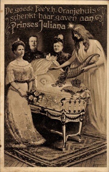 Artysta KP Królowa Wilhelmina z Holandii, Emma, Hendrik, Juliana, Narodziny
