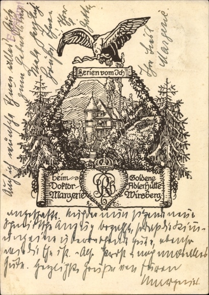 Artist PC Wirsberg in the Franconian Forest Bavaria, Goldene Adlerhütte, Doctor Margerie