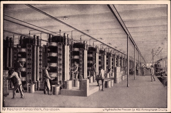 PC Hamburg Wandsbek, Reichardt cocoa plant, hydraulic presses