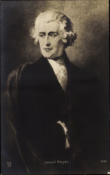 Postcard composer Joseph Haydn, portrait, GG Co 1987