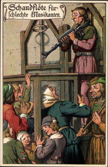 Artist Chromo-Litho Jodolfi, Whistle for Bad Musicians