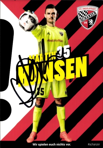 Autogrammkarte Fußballer Martin Hansen, FC Ingolstadt, Autogramm
