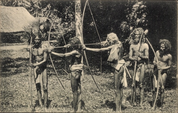 Ak Colombo Ceylon Sri Lanka, guerriers indigènes