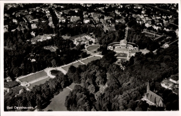 Postcard Bad Oeynhausen in Westphalia, aerial photograph
