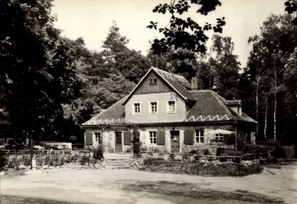 Ak Schmannewitz Dahlen in Sachsen, Waldgaststätte Hospitalhütte