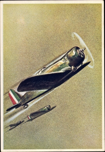 Artist PC Mastroianni, Alberto, Italian Military Aircraft, Squadriglia di Caccia, Fiat G,II WW