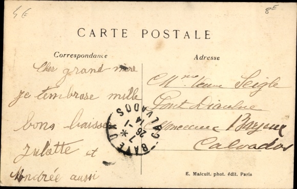 Postcard Garches Hauts de Seine, The Town Hall