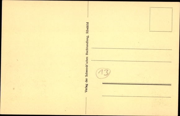 Postcard Römhild in Thuringia, lot in the Bahnhofstrasse