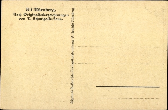 Artist PC Schmigalle, V., Nuremberg in Middle Franconia, island of Schütt