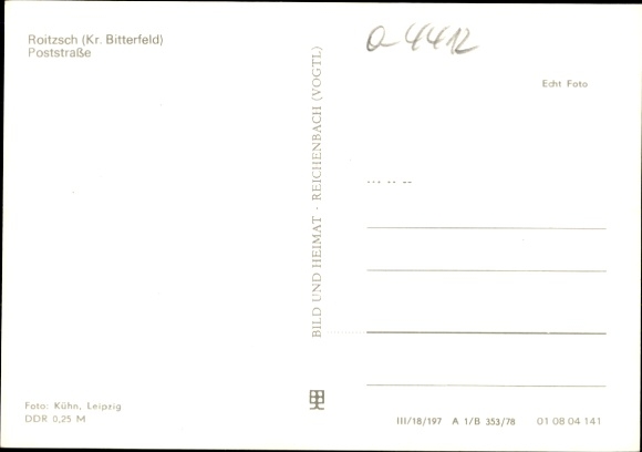 Ak Roitzsch Sandersdorf Brehna Sachsen Anhalt, Poststraße