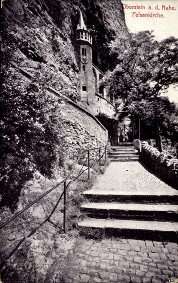 Postcard Oberstein an der Nahe, Felsenkirche in Oberstein an der Nahe