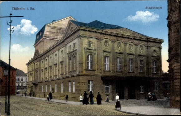 Ak Döbeln in Sachsen, Stadttheater