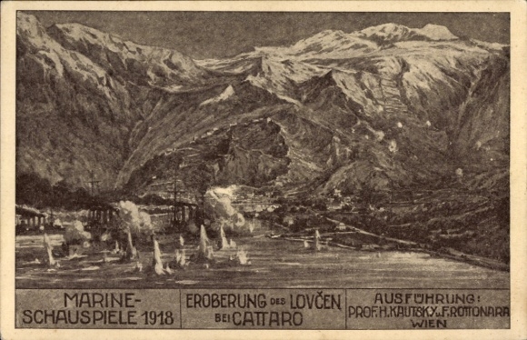 KP Kotor Cattaro Montenegro, Zdobycie Lovčen, Cesarsko-Królewskie Sztuki Morskie 1918, Prater Wiedeń