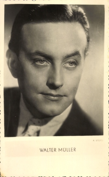 Photo actor Walter Müller, portrait