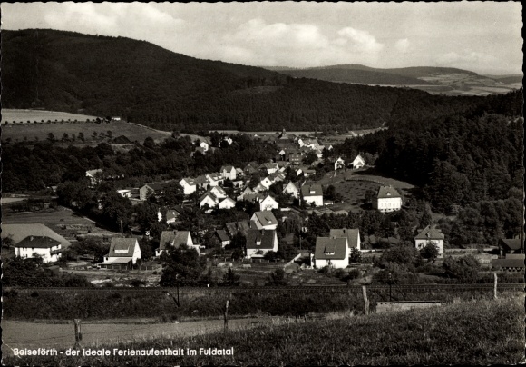 PC Beiseförth Malsfeld in Hesse, view of the Fulda valley
